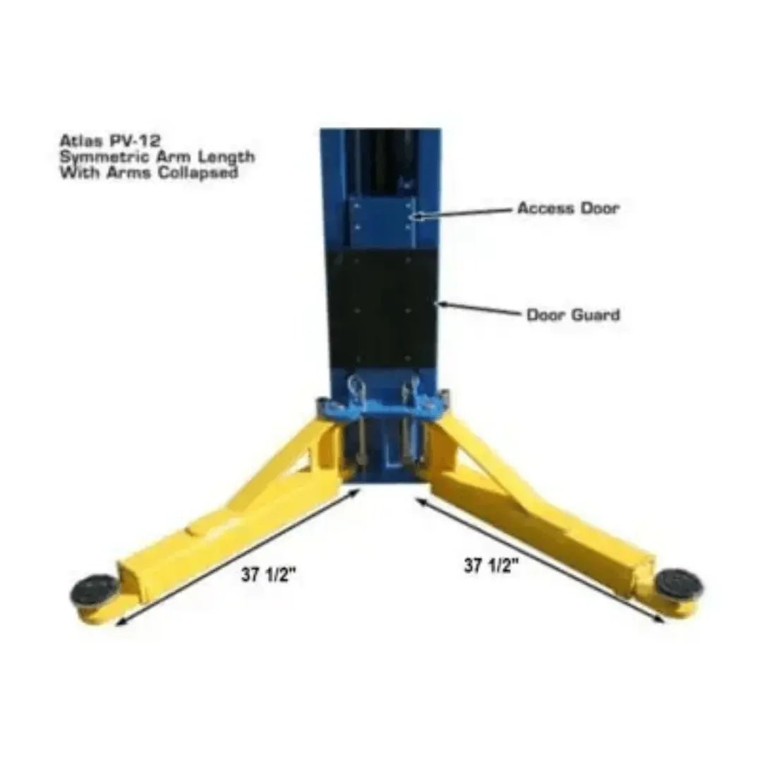 Atlas PV12PX Commercial Grade Overhead 12,000 lb. Capacity 2-Post Auitomotive Lift - Image 10