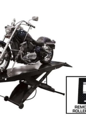 Atlas ACL Air Operated 1,000 lb Capacity Motorcycle Lift with Roller Plate