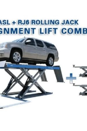 Atlas 12ASL Alignment Scissor Lift and RJ-6 Rolling Jack Combo