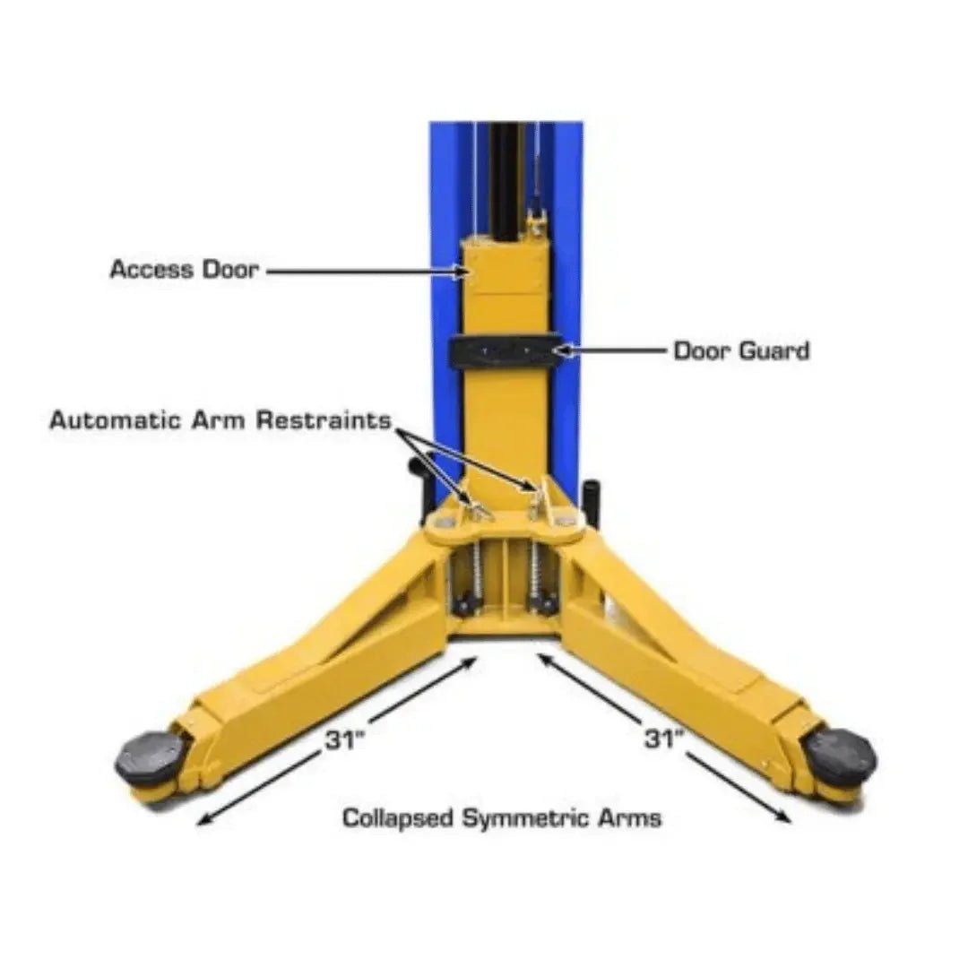 Atlas Platinum PVL12 ALI Certified Commercial Overhead 12,000 lb. Capacity 2-Post Lift - Image 5