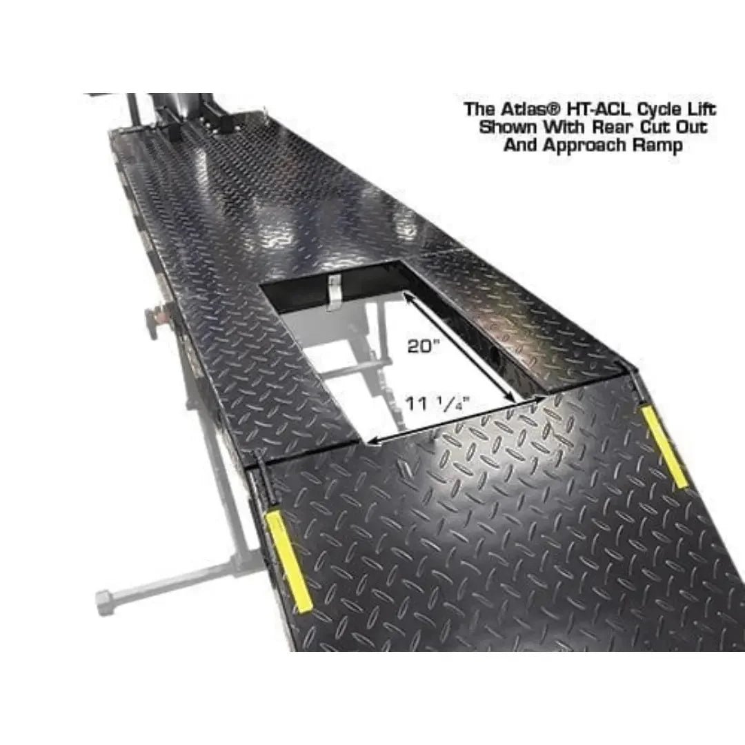 Atlas ACL Air Operated 1,000 lb Capacity Motorcycle Lift with Roller Plate - Image 7