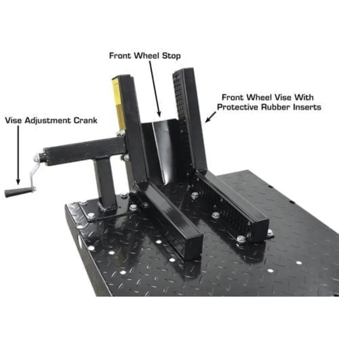 Atlas ACL Air Operated 1,000 lb Capacity Motorcycle Lift with Roller Plate - Image 8