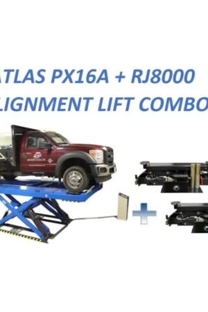 Atlas PX16A Scissor Alignment Lift and RJ8 Rolling Jack Combo