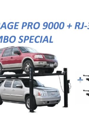 Atlas Garage PRO9000 4 Post Lift + RJ35 Sliding Jacks Combo