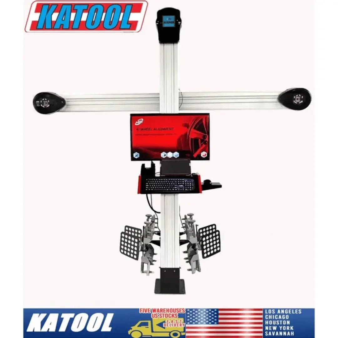 Katool KT-AV6 Wheel Alignment Machine Works on 2 Post Car Lift & Scissor Lift - Image 9